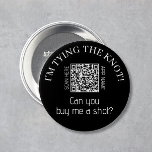 Ich binde den Knoten Kauf mir einen Shot Junggesel Button