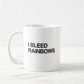 ICH BLEED RAINBOWS.pnng Kaffeetasse (Links)