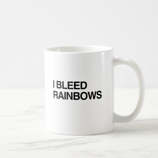 ICH BLEED RAINBOWS.pnng Kaffeetasse (Rechts)