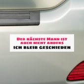 Ich bleib geschieden autoaufkleber (Auf Auto)