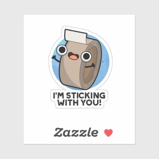 Ich bleibe bei deinem lustigen Dukteppich Aufkleber (Blatt)