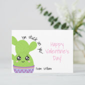 Ich bleibe bei deiner Valentinerkarte. Einladung (Stehend Vorderseite)