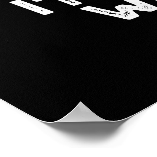 Ich bleibe bei dir, du Funny Glue Pun Dark BG Poster (Ecke)