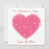 Ich bleibe bei Ihnen - Valentinstag Card Dankeskarte (Vorderseite)