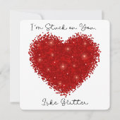 Ich bleibe bei Ihnen - Valentinstag Card Dankeskarte (Vorderseite)