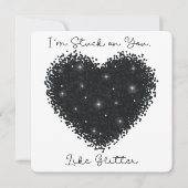 Ich bleibe bei Ihnen - Valentinstag Card Dankeskarte (Vorderseite)