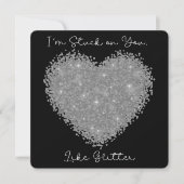 Ich bleibe bei Ihnen - Valentinstag Card Dankeskarte (Vorderseite)