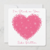 Ich bleibe bei Ihnen - Valentinstag Card Dankeskarte (Vorderseite)