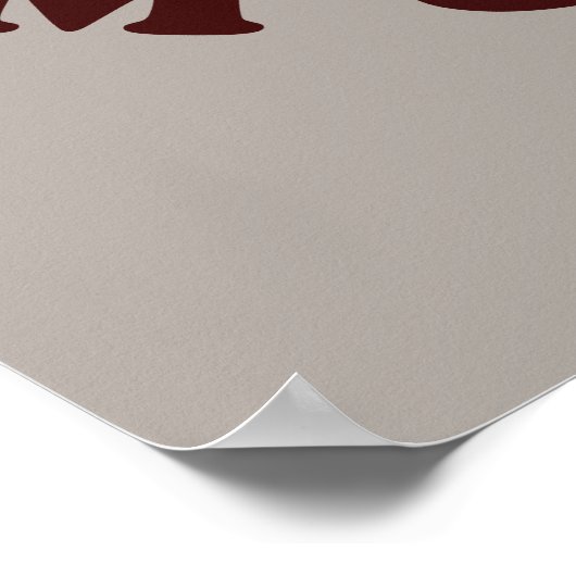 Ich bleibe bei Muffin Poster (Ecke)