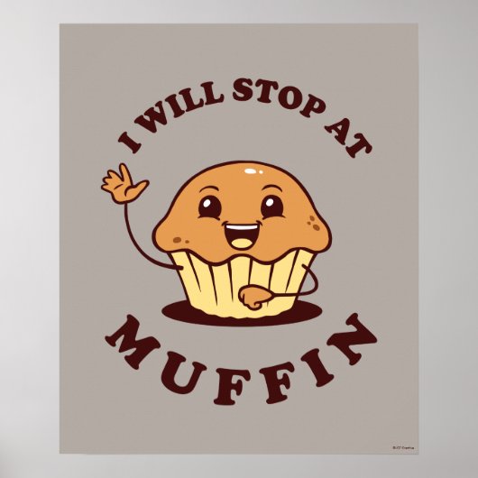Ich bleibe bei Muffin Poster (Vorne)