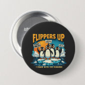 Ich bleibe bei Pinguinen Button (Vorne & Hinten)