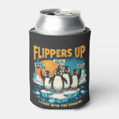 Ich bleibe bei Pinguinen Dosenkühler (Kanne Vorderseite)