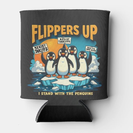 Ich bleibe bei Pinguinen Dosenkühler (Vorderseite)
