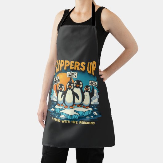Ich bleibe bei Pinguinen Schürze (InSitu)