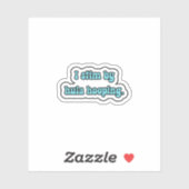 Ich bleibe dabei, dass ich die blaue Neurovielfalt Aufkleber (Blatt)