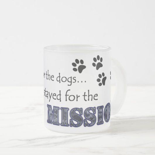 Ich bleibe für den Auftrag Mattglastasse (VorderseiteRechts)