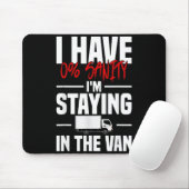 Ich bleibe im Van Funny Phasmophobia Damen Mousepad (Mit Mouse)