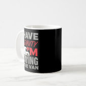 Ich bleibe im Van Lustiger Phasmophobia-Männer-Fra Kaffeetasse (Vorderseite Links)