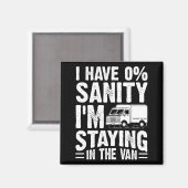 Ich bleibe im Van Phasmophobia Gamer Mann Frau Magnet (Vorderseite/Rückseite)