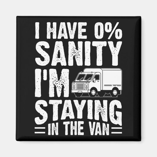 Ich bleibe im Van Phasmophobia Gamer Mann Frau Magnet (Vorne)