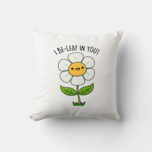 Ich bleibe in deiner sonnigen Blume und einem Leaf Kissen