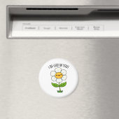 Ich bleibe in deiner sonnigen Blume und einem Leaf Magnet (In Situ (Geschirrspüler))