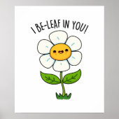 Ich bleibe in deiner sonnigen Blume und einem Leaf Poster (Vorne)
