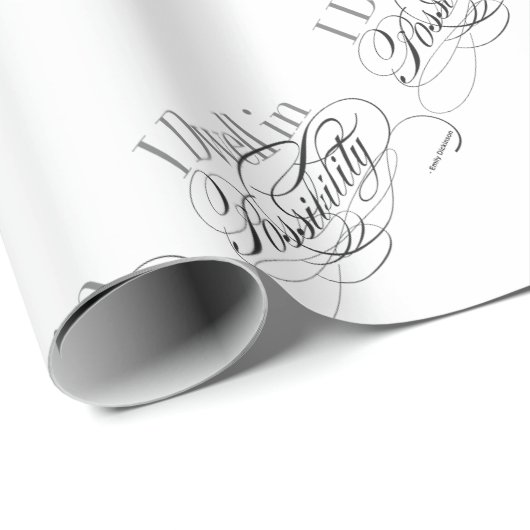 Ich bleibe in der Möglichkeit - Emily Geschenkpapier (Rolleneckpunkt)