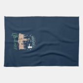 Ich Bleibe lieber zu Weihnachten auf Hogwarts Geschirrtuch (Horizontal)