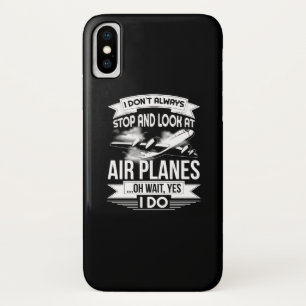 Ich bleibe nicht immer stehen und schaue Flugzeuge Case-Mate iPhone Hülle