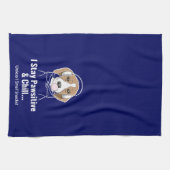 Ich Bleibe Pawsitive und Chill Beagle Funny Dog Geschirrtuch (Horizontal)