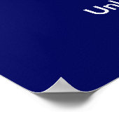 Ich Bleibe Pawsitive und Chill Beagle Funny Dog Poster (Ecke)