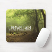 "Ich bleibe ruhig" Motivation Affirmation Mousepad (Mit Mouse)