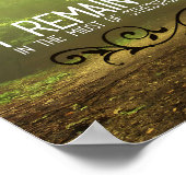 "Ich bleibe ruhig" Motivation Affirmation Poster (Ecke)