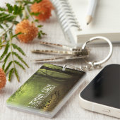 "Ich bleibe ruhig" Motivation Affirmation Schlüsselanhänger (Vorderseite rechts)