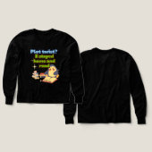Ich blieb zu Hause und las Penguin Pullover Cozy B (Design Vorder- & Rückseite)