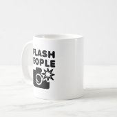 Ich blitze Leute-lustige Tasse (Vorderseite Links)