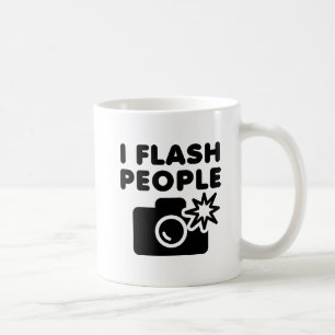 Ich blitze Leute Lustiger Becher Kaffeetasse
