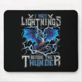 Ich blitzte vor dem Thunder-Fantasiedrache Mousepad (Vorne)