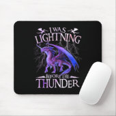 Ich blitzte vor den Donner-Drachen über mir Mousepad (Mit Mouse)