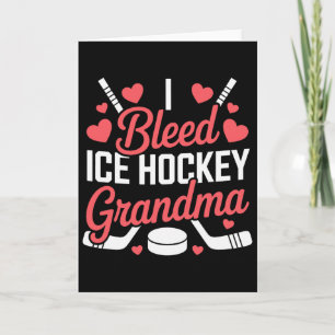 Ich blute Eishockey-Oma, Eishockey-Großelternteil Karte