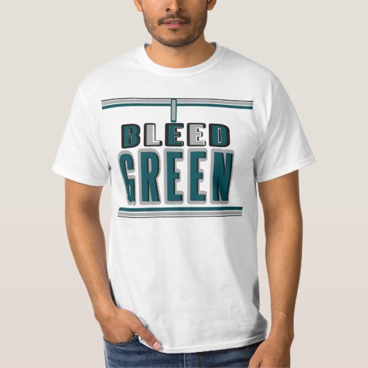 Ich blute Grün am MitternachtsT - Shirt (Vorderseite)