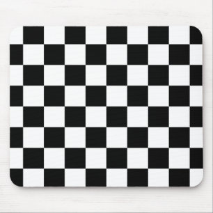 Ich blute, Karo-Schwarz-weiße Checkered Gewohnhei Mousepad