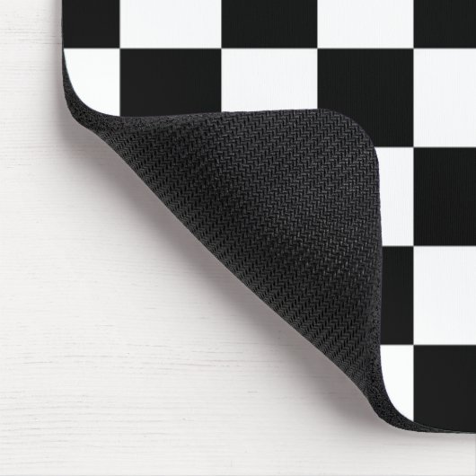 Ich blute, Karo-Schwarz-weiße Checkered Gewohnheit Mousepad (Ecke)