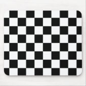 Ich blute, Karo-Schwarz-weiße Checkered Gewohnheit Mousepad (Vorne)