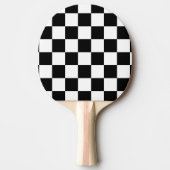 Ich blute, Karo-Schwarz-weiße Checkered Gewohnheit Tischtennis Schläger (Vorderseite)