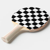Ich blute, Karo-Schwarz-weiße Checkered Gewohnheit Tischtennis Schläger (Vorderseite)