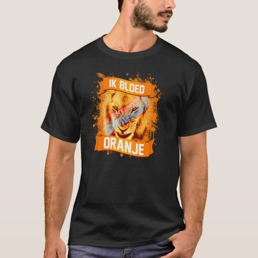 Ich blute Orange (niederländischen Fußball) T-Shirt (Vorderseite)