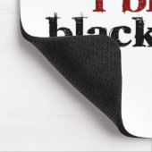 Ich blute Schwarzes und Gold Mousepad (Ecke)