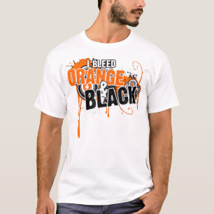 Ich blutete Black Orange Sportteam Game Day T-Shirt